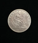 XF/AU 1861-O Seated Liberty Half Dollar Rim Damage