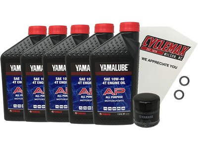 Cyclemax Genuine OEM 2013 Yamaha STRATOLINER S XV1900 Oil Change Kit
