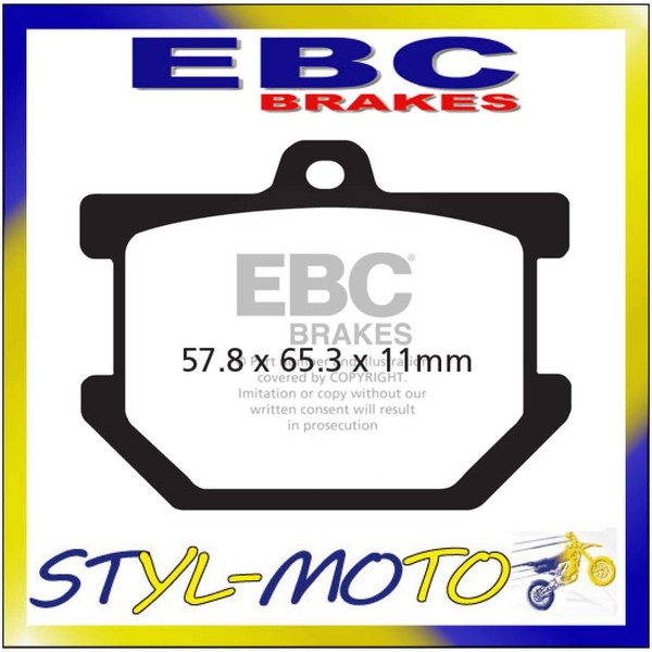 FA034 BeläGe Organisch Aramid Hinten EBC Yamaha SR 400 1978-1983-image
