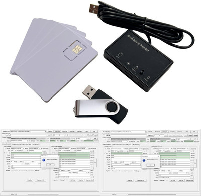 MCR3516 SIM Reader Writer Mini Nano Micro 2FF, 3FF, 4FF SIM Card +5Pcs Programma