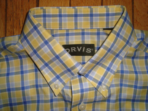 ORVIS MEN'S LONGSLEEVES BUTTON UP WRINKLE FREE SHIRT SIZE MEDIUM HARDLY WORN! - Picture 1 of 13