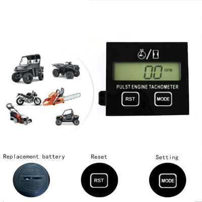 LCD Digital Drehzahlmesser Tachometer für Motorsäge Kettensäge mit Batterie G