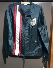 1960's Horizon Colt 45 Beer Distributor Malt Liquor Stripe Racing Jacket Large