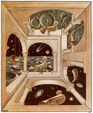 Maurits Escher : Another World : 1947 : Archival Quality Art Print