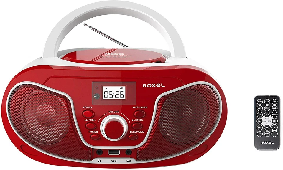Roxel RCD-S70BT Boombox CD Player with BT, AUX, CD, USB and MORE! - Image 4 of 4