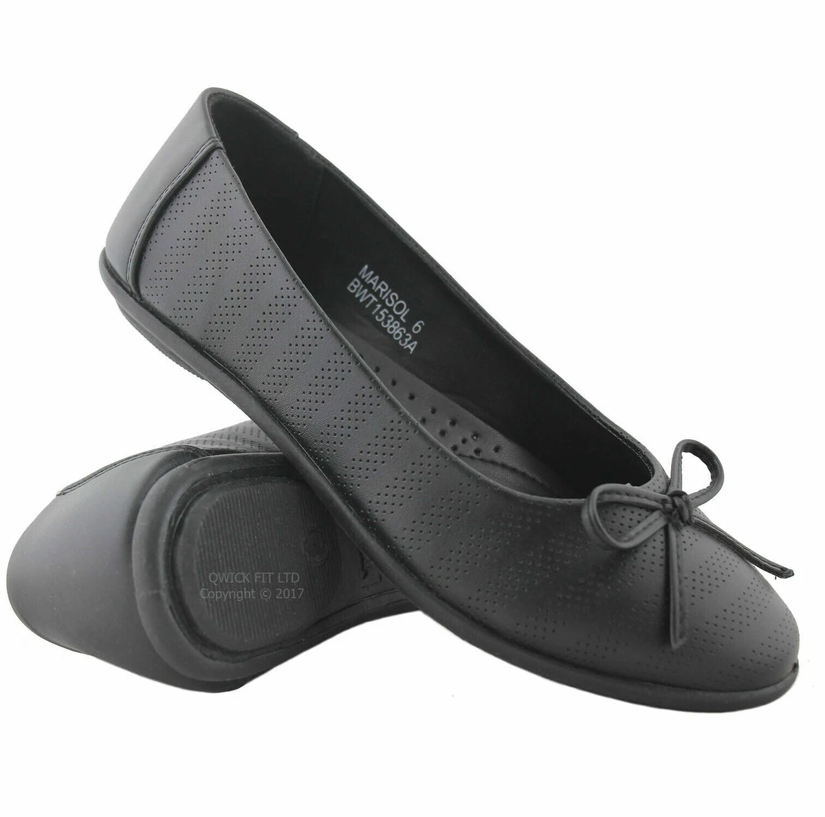 WOMENS DOLLY SHOES COMFORT OFFICE WORK NURSE CASUAL LADIES FLAT SHOES UK SIZES