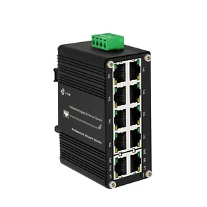 10 Ports RJ45 Commutateurs industriels Mini Industrielle 10/100/1000T Eth compact
