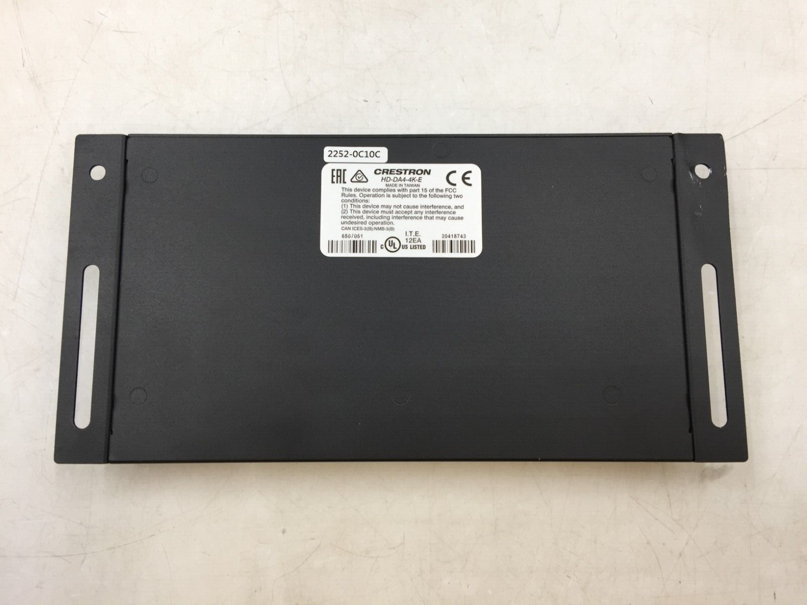 Crestron HD-DA4-4K-E HDMI 4 Channel Distribution Amplifier NO PSU FREE ...