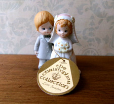 Lefton Wedding Cake Topper Bride  Groom Figurine NEW Original Hang Tag
