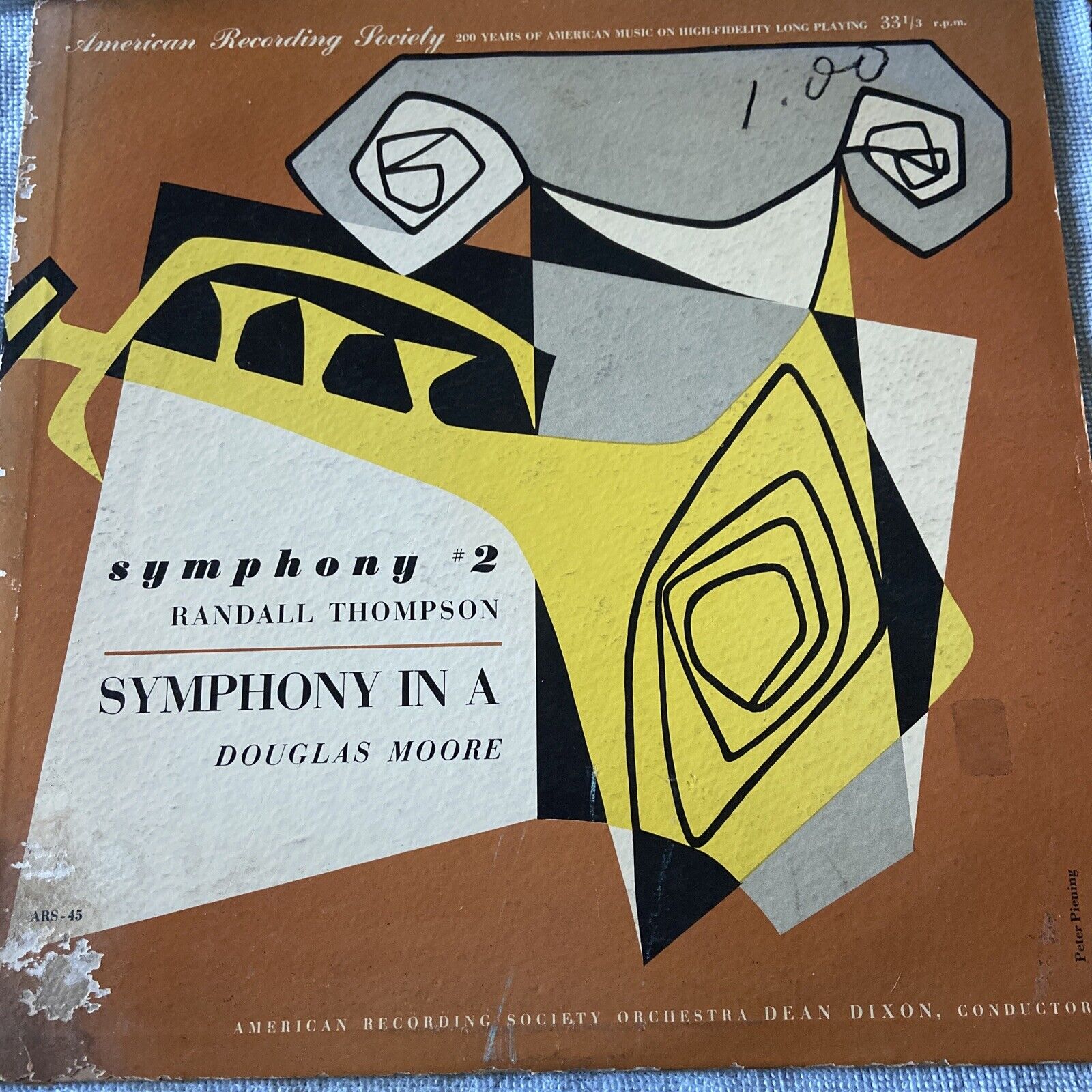 Thompson & Moore~Symphony 2~(1952) American Recording Society Orchestra 12” LP