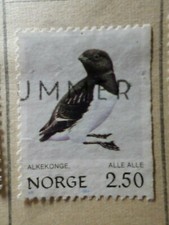 Norway, Norge, 1983, Stamp 840 Bird Alle Obliterated, Cancel Stamp