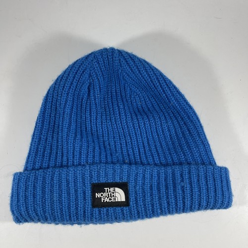 The North Face Salty Dog Skater Beanie Blue One Size Youth/Junior Knit Cuffed