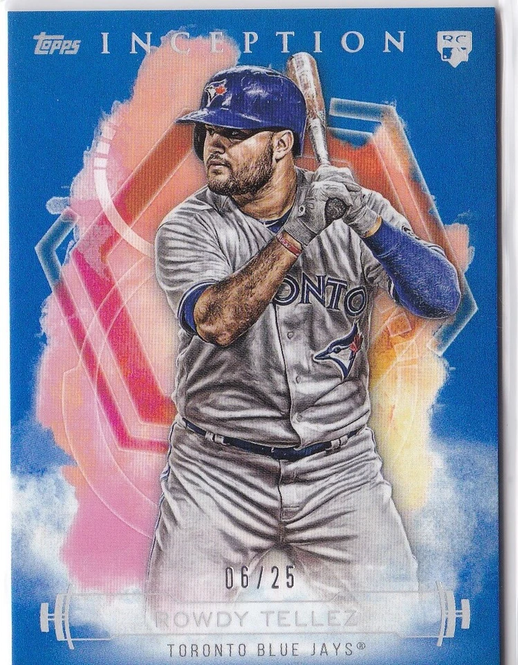 2019 Topps Inception #d Parallel PIck a Card, Purple Red Orange Magenta Blue - Image 3 of 4