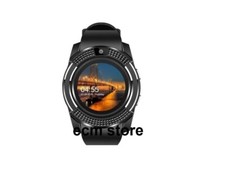 Montre connectée, montre intelligente hommes Bluetooth Sport Noir Rond /EBTD