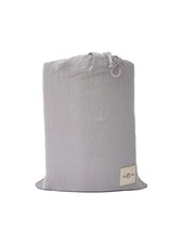Image of French Washed Linen SUPER KING Size Duvet Cover with Pillowcases Set - Dove Grey