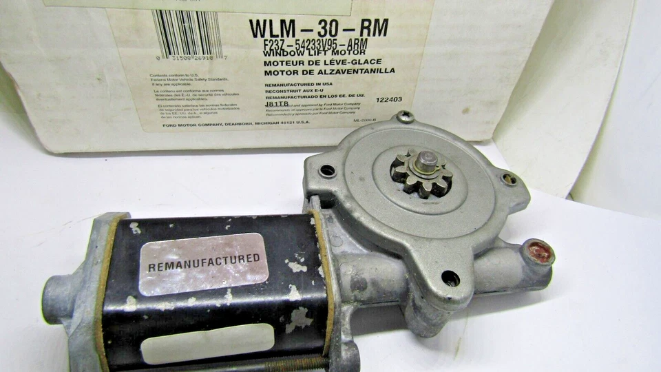 WLM-30-RM MOTORCRAFT МОТОР ДЛЯ ПОДЪЕМА ОКОН ЗАДНИЙ ЛЕВЫЙ ОТ ОРИГИНАЛЬНОГО ПРОИЗВОДИТЕЛЯ ВОССТАНОВЛЕННЫЙ - Изображение 3 из 3