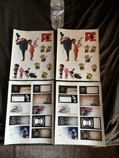 Despicable Me Minion Sticker  Lot of 4 -11   buy 8-1/2  Free flag sticker  