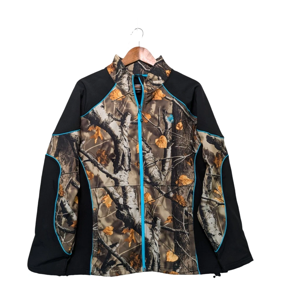 Legendary Whitetails Camouflage Hunting Jacket Women XL Timber Creek Fleece line - Image 2 of 4
