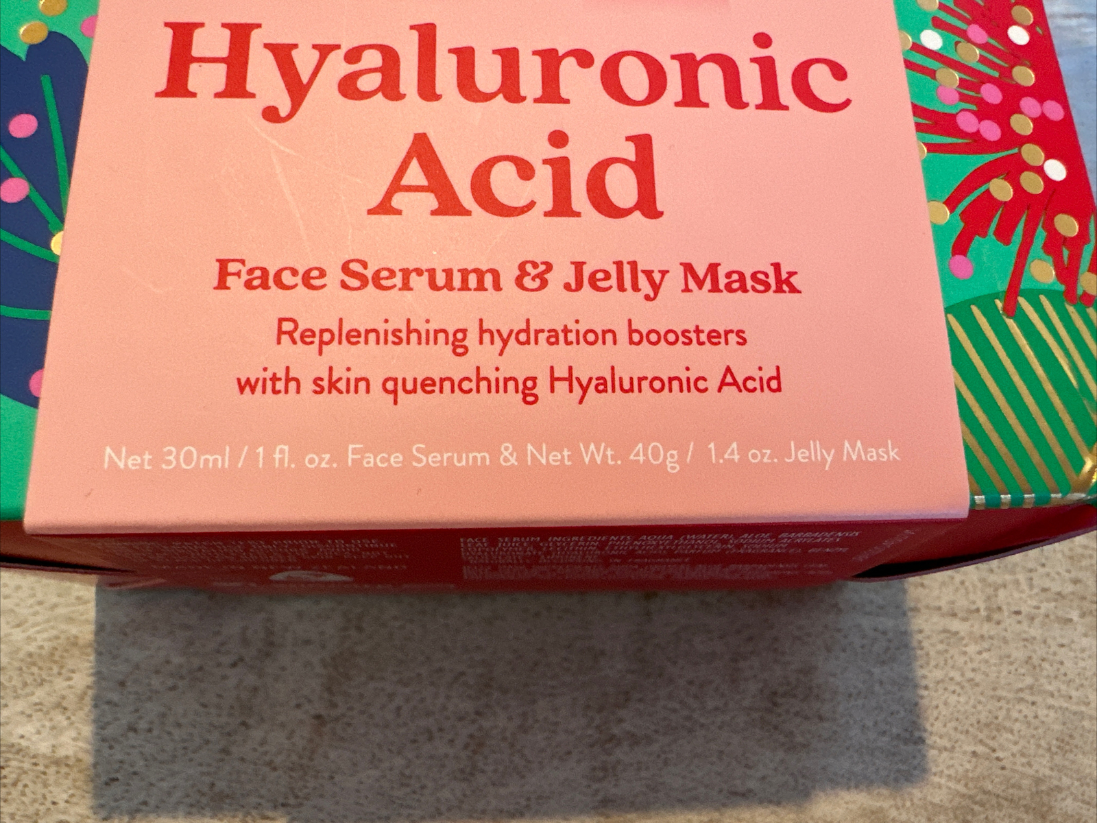 By Nature from New Zealand Hyaluronic Acid Face Serum & Jelly Mask Set, NIB!