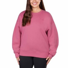 Champion Sweatshirt Women Large Sueded Crew Neck Relaxed Fit Pink NWT