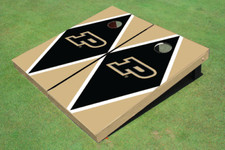 Purdue University Black And Gold Matching Diamond Cornhole Boards