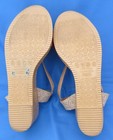 Women's  Malu Sandals Red Size 9 Tan Strappy Wedge Platform Heels Shoes Comfort — photo 6