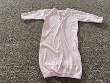 Gerber Girls Pink Striped Nightgown 0-3M