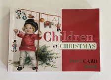 Vtg Postcard Book of 30 Children at Christmas By Darling & Co Oversized