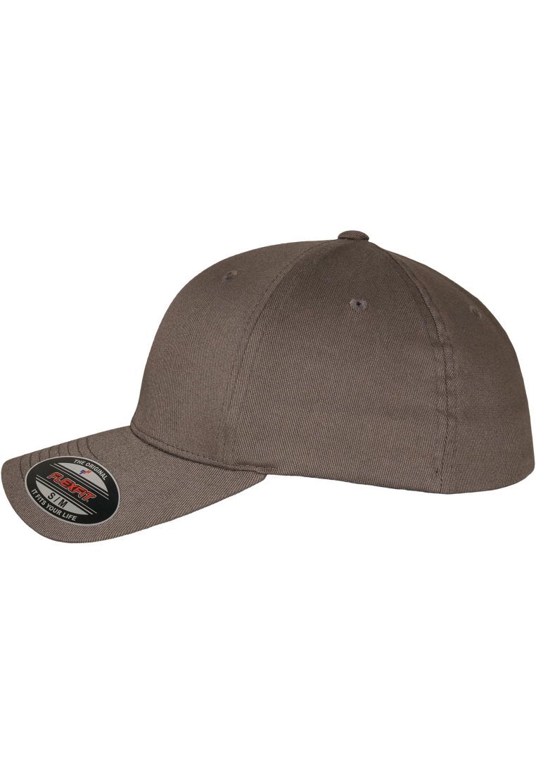 Flexfit Square Check Dark Grey Wooly Combed Stretchable Fitted Cap - Classic Unisex Baseball Hat