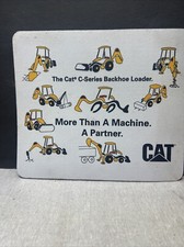 Caterpillar CAT Equipment School/Work/ Office White Computer Mouse Pad