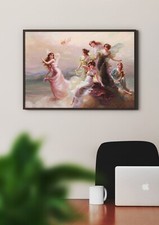 &Eacute;douard Bisson: Der Tanz der Nymphen und des Amors. Fine Art Gicl&eacute;e Museum