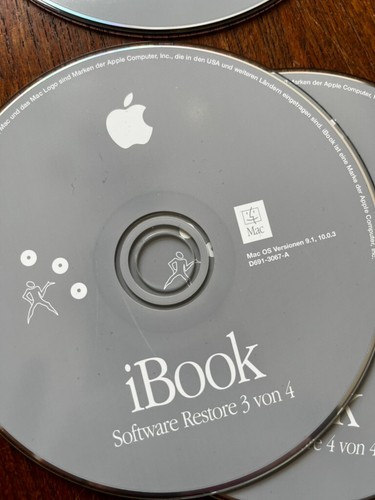 iBook Software Restore Mac OS Versionen 9.1, 10.0.3 D691-3065-A - Photo 3/4