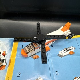 LEGO 30181 Creator Helicopter Orange White Black 52 Pieces 2012 Complete