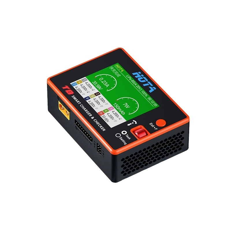 HOTA T8 Intelligent Balance Charger for Airplane Model DC 7.0~35.0V@MAX 27A