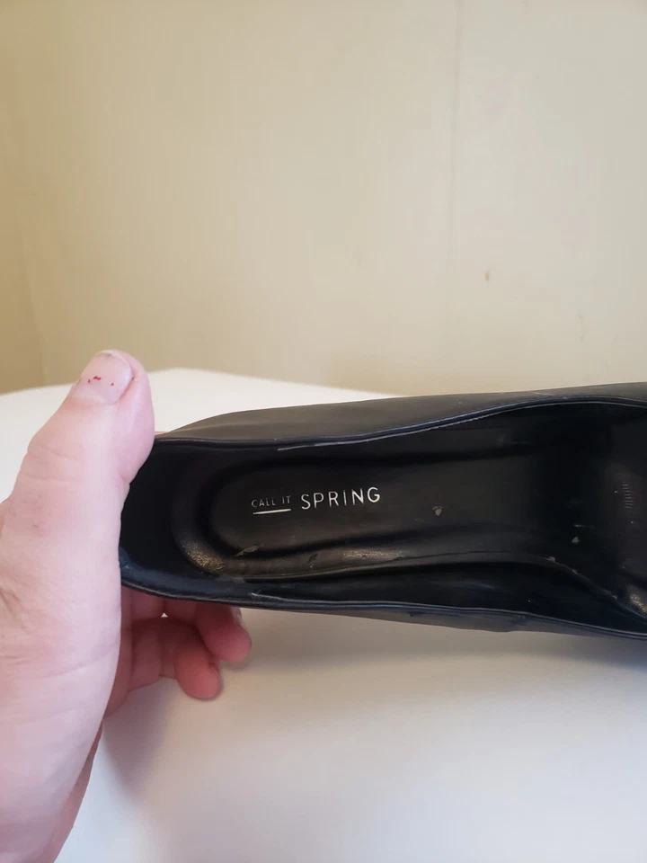 Zapatos de salón Call It Spring con cremallera para mujer talla 10 negros Foto 3 de 3