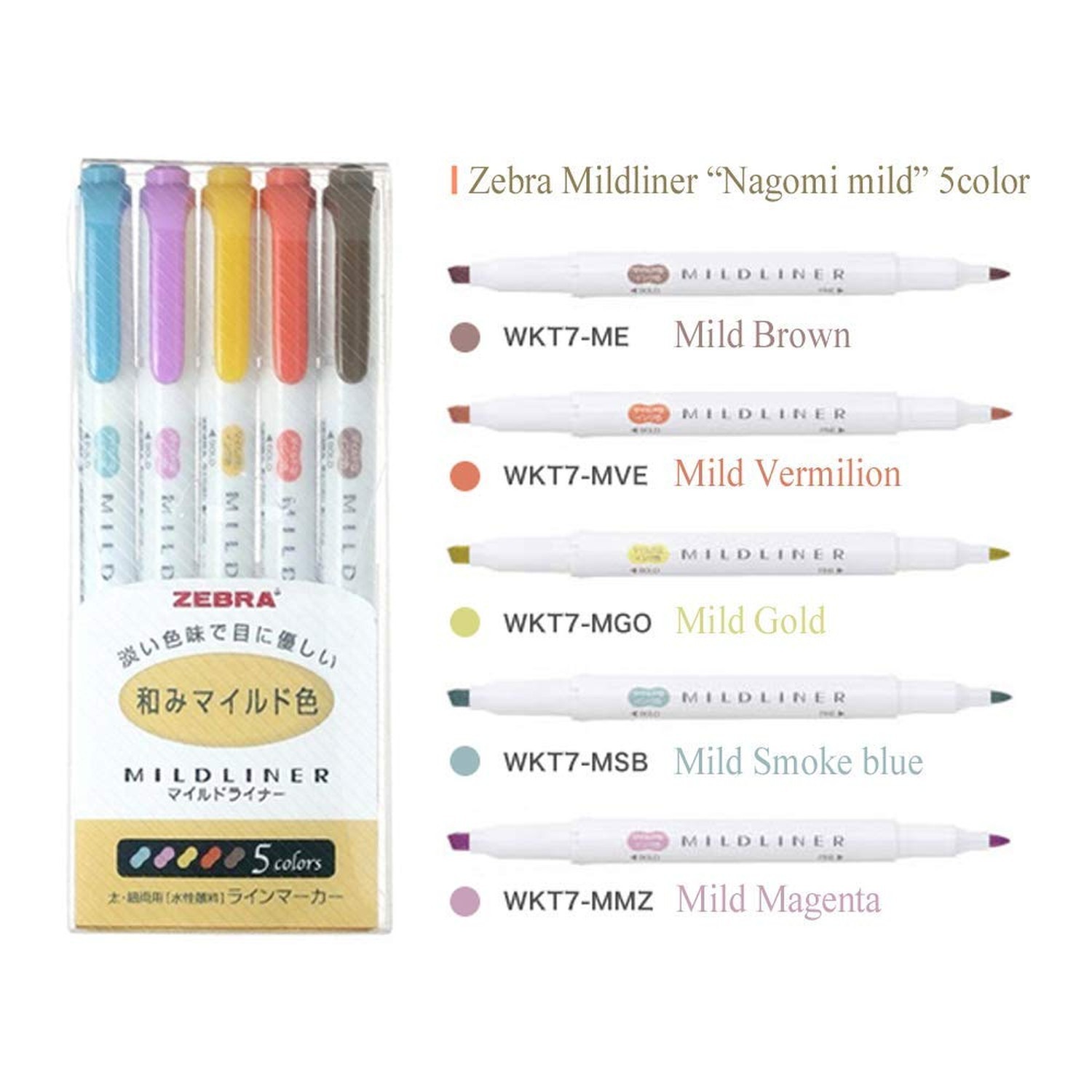 Zebra Mildliner Pastel Highlighter, Pack of 25 1 Count (Pack of 25)