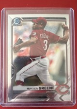 2021 Bowman Chrome Prospects Hunter Greene BCP-127 RC Reds
