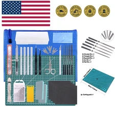 27Pcs Modeler Basic Tools Craft Set Hobby Building Tools Kit for Professional...