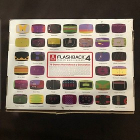 Atari Flashback 4 console 40th Anniversary edition 75 video games bonus poster 