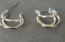 Small Silver Gold Huggie Hoop Earrings