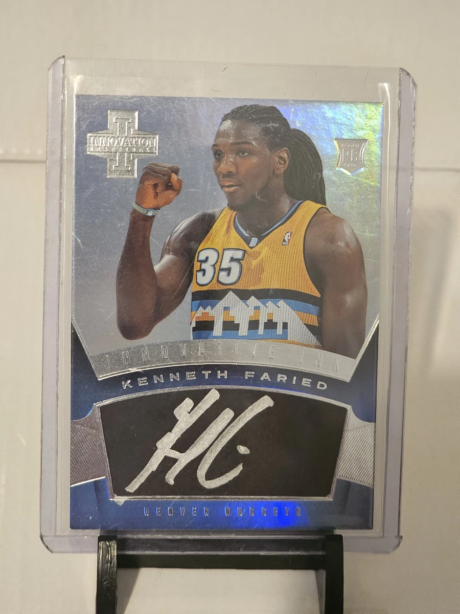 Kenneth Faried AUTO ROOKIE Lot (3 Cards) Immaculate 27/75, Innovative Ink