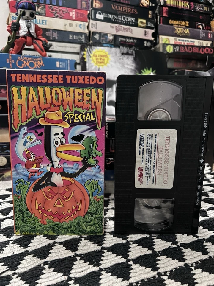 Tennessee Tuxedo - Halloween Special (VHS, 1990) Tested Works! Vintage 90s  - Image 2 of 4