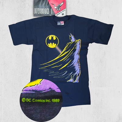 Batman 1989 Vintage T-Shirt NOS Single Stitch DC Comics USA Movie Tee S-M