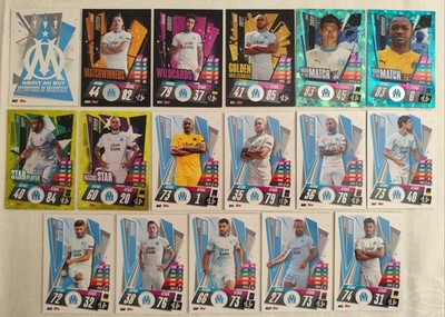 Match Attax 20/21 Olympique de Marseille Team Set Alle 17 Karten Full 2020/2021