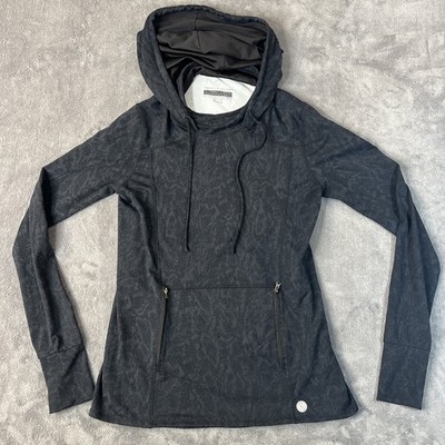 Threads 4 Thought Sustainable Apparel Womens Black Hoodie Medium Lightweight