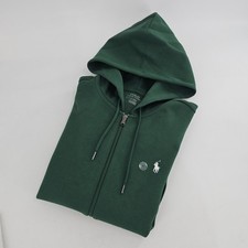 Polo Ralph Lauren Classic Heavy Zip Hoodie Jacket Mens MEDIUM M Pony Green NEW