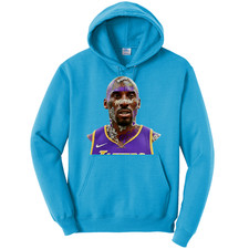 NEW Art Society KB LEGEND GRAFFITI NEON BLUE Hoodie SMALL-4XLARGE MADE IN USA