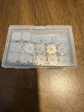 Container of new silver magnetic snap buttons-X0041TGOQT