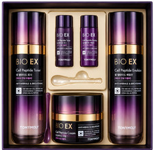 TONYMOLY Bio EX Cell Peptide Set Toner Emulsion Cream 3pcs Skincare Gift / New