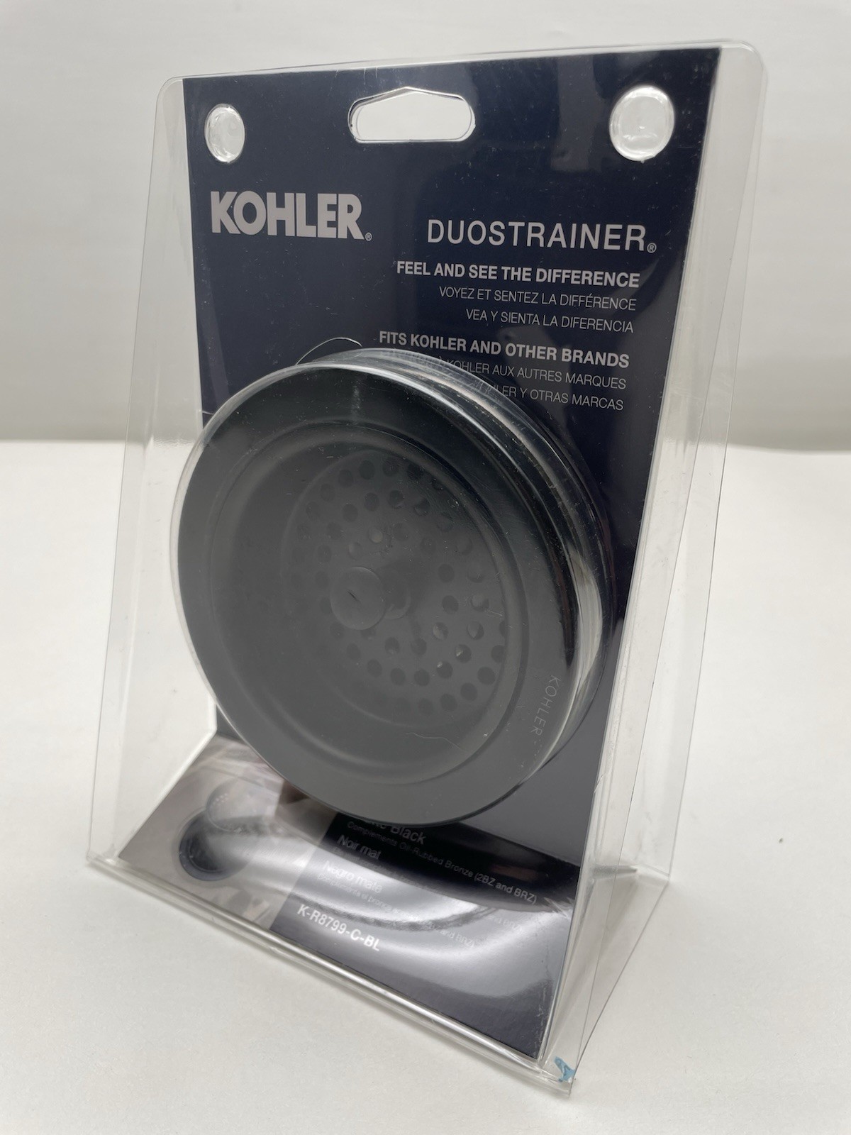 Kohler K-R8799-C-BL 4-1/2 inch Duostrainer Sink Strainer Matte Black 